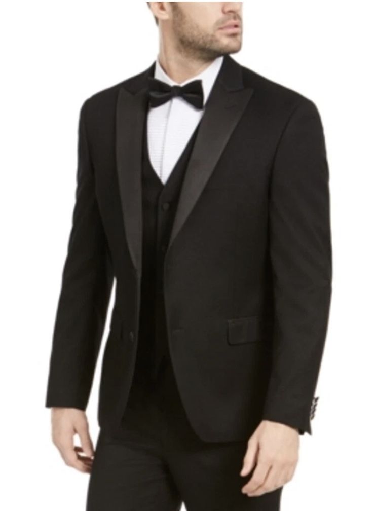 Alfani Men's Slim-Fit Tuxedo Jacket Black 42R
