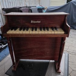 vintage  schoenhut toy piano real wood kids child