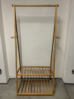 Bamboo Coat Rack/Shoe Stand