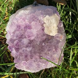 Beautiful AMETHYST AND CALCITE Geode     