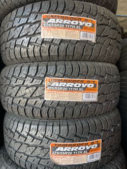 275/55/20 ARROYO AT 4 NEW TIRES INSTALLED ✅ INSTALADAS ✅🔥