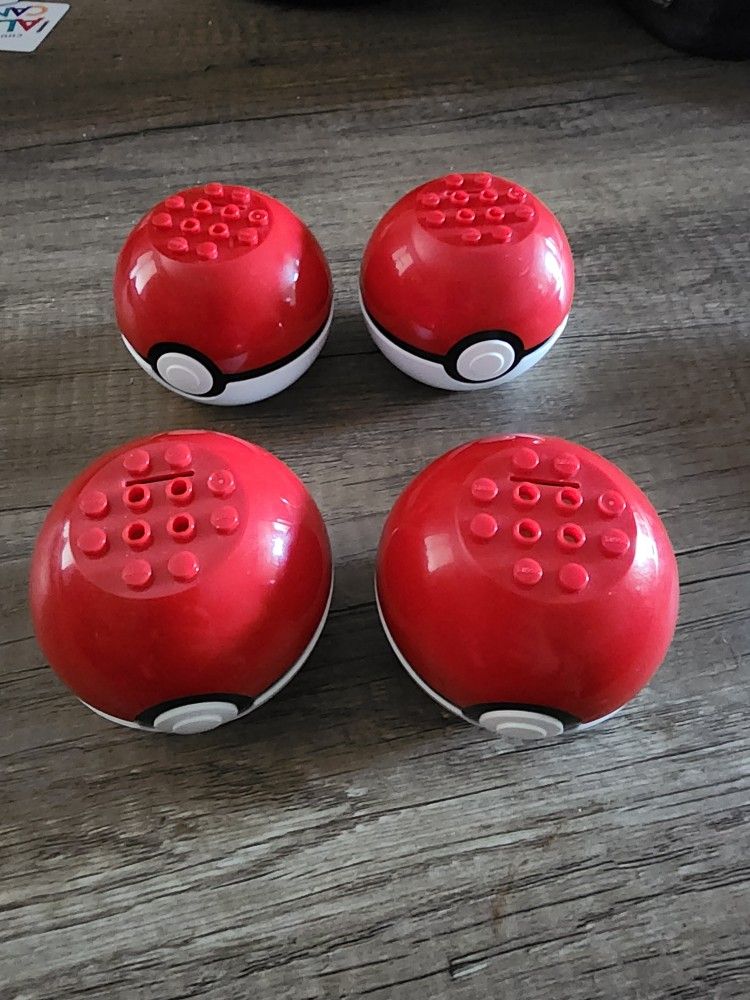 Lego Pokémon Poké Ball-themed toy containers