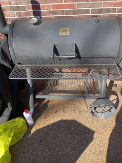 Oklahoma joes smoker barbecue grill used
