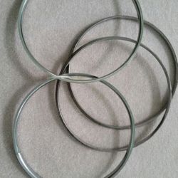Chrome trim rings.