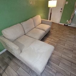 Beige Chaise Sectional 