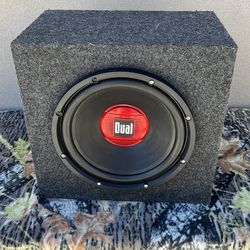 Dual 12” sub woofer with box