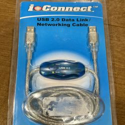 USB 2.0 Data Link/Networking Cable With Computer Sync Software Included.