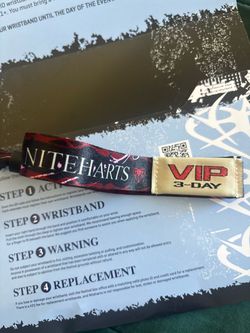 Niteharts 3Day VIP Wristband