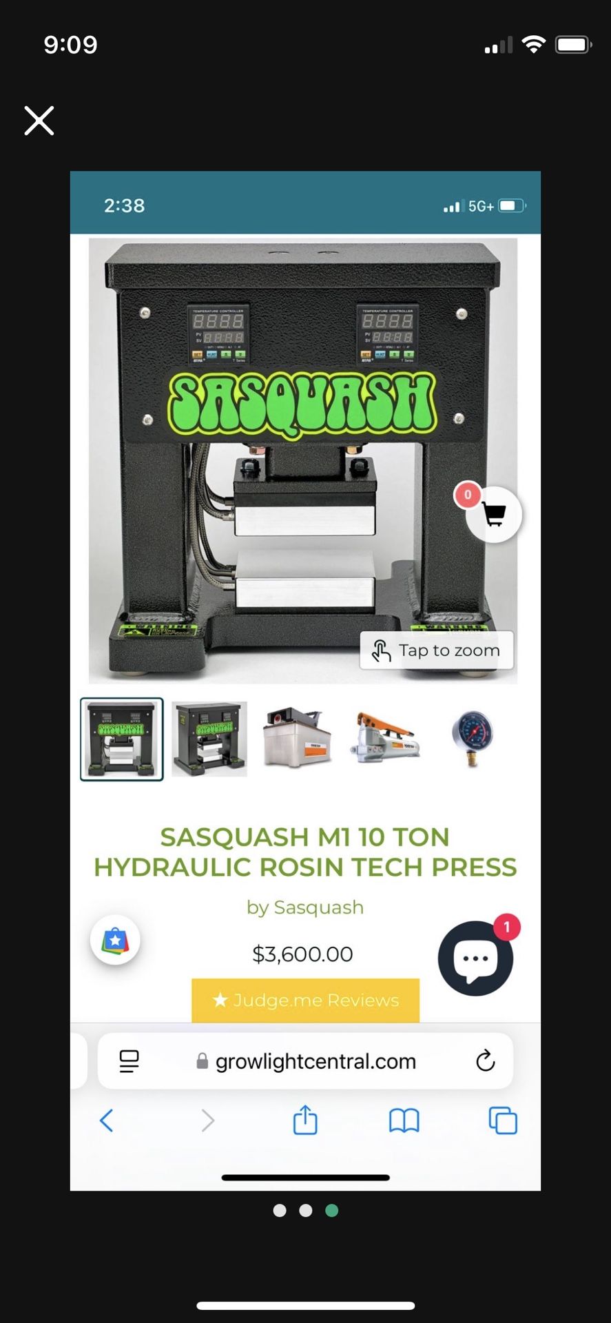 Sasquash Rosin press