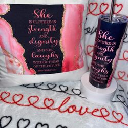 Tumbler And Pillow