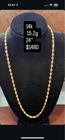 14k Gucci Link Chain 15.2g 24” $1480