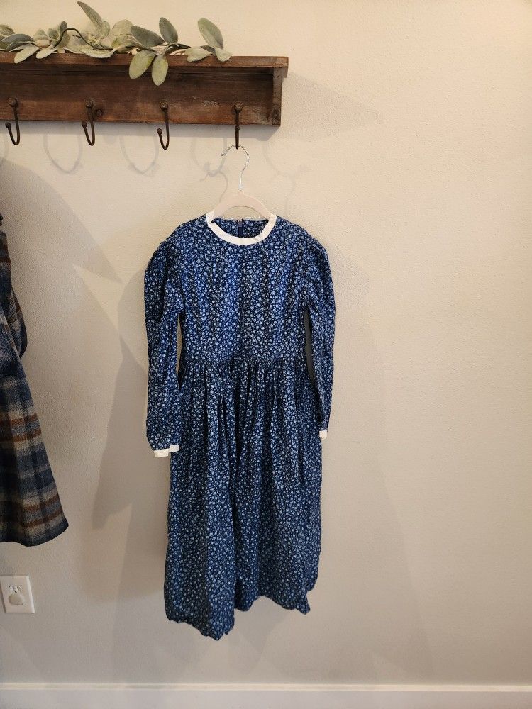 Girls Sz 8 Vintage Full Length Dress Girls Sz 8 Cottage Core Praire
