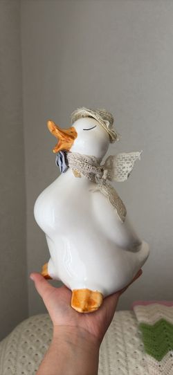 Vintage Ceramic Duck Figurine