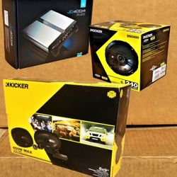 JL Audio JD Series Power Amplifier 4 Ch System Kicker DS Series 6.5" 2-Way & 6x9" Component 690 Watts Package 🚨 Payment Options Available 🚨