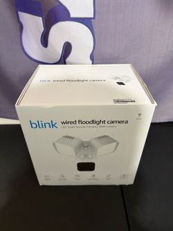 Blink Wired Floodlight Camera-Smart security camera(White)-Brand New