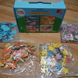 4 Pack PUZZLES For Kids 6+