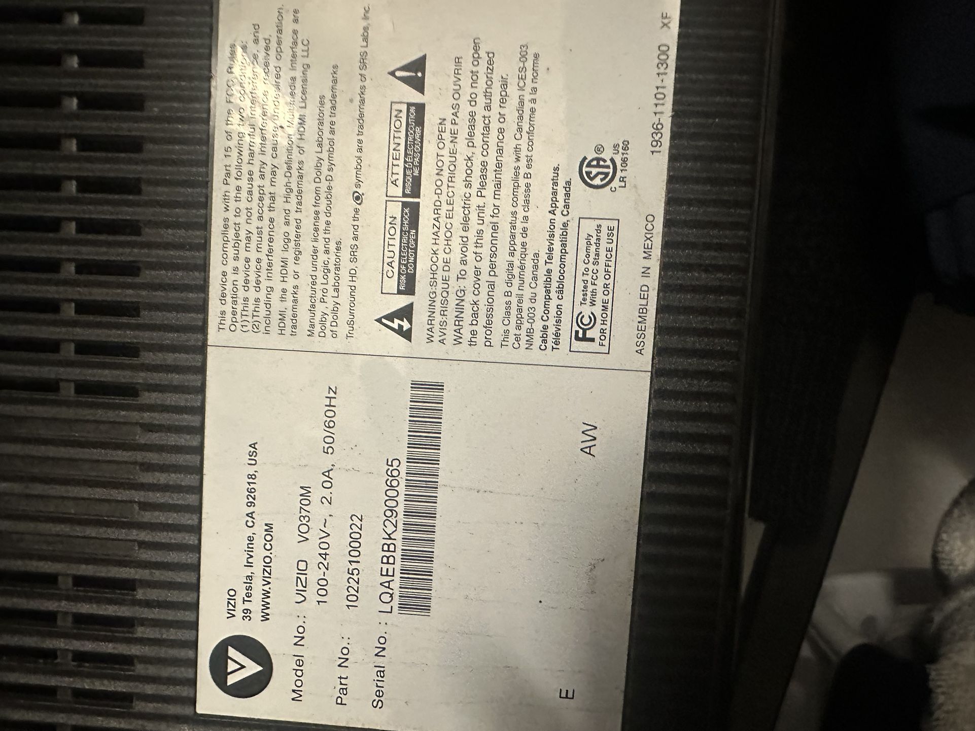 Vizio TV
