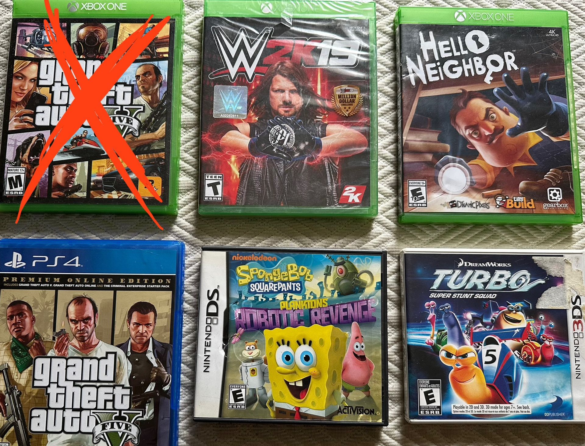 Xbox, PS4, DS Games