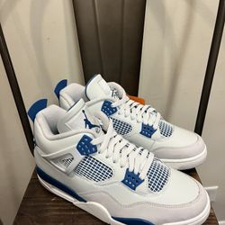 Nike Air Jordan 4 Retro 2024 Military Blue B Grade Men's Size 10 Sneakers FV5029-141 