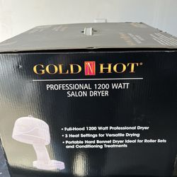 Gold And Hot Hair Dryer 