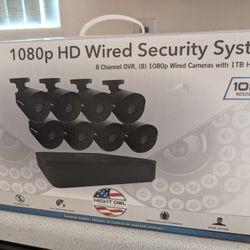 Night Owl (Vdp2-81-8 ) 8 Channel 1080p Dvr With Cameras And 1tb Hard Drive - New In Box