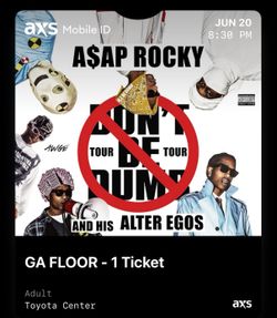 Asap Rocky Floor Tickets