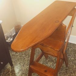 Antique Ironing Board,  Stool, Seat. 