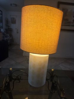 Hamsa Table Lamp with Drum Shade