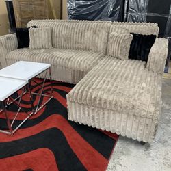 $799 Brand New Corduroy Sectional Made In The USA 🇺🇸 (Read Description Below)