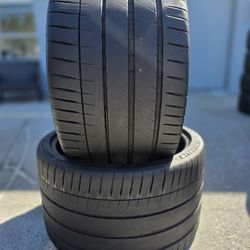 345 25 21 (2) (P19) TIRES MICHELIN PILOT SPORT 4S ZP RUN FLAT   80% TREAD 