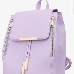 lilac purple mini backpack for travel