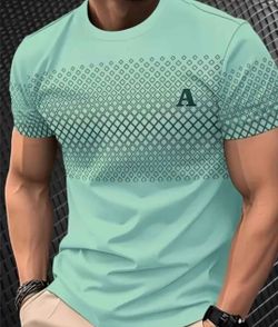 Green Casual T-Shirt M,L