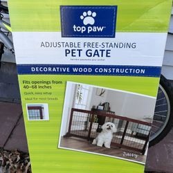 Top Paw Pet Gate Wood 