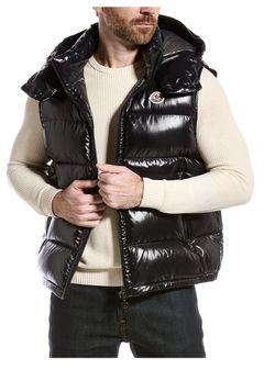 MONCLER ZIP-UP DOWN VEST Waterproof Snow Rain