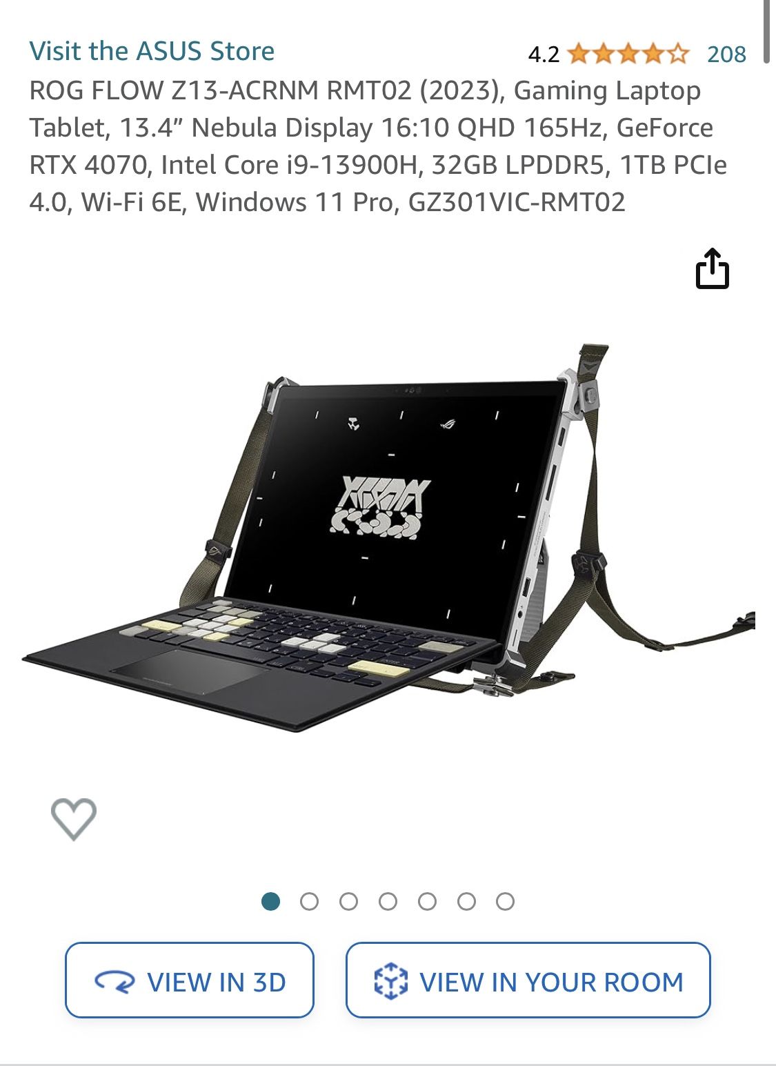 ASUS ROG Flow Z13 ACRNM ACRONYM RTX 4070 32GB RAM