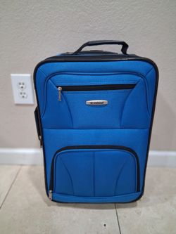 Blue Rolling Luggage