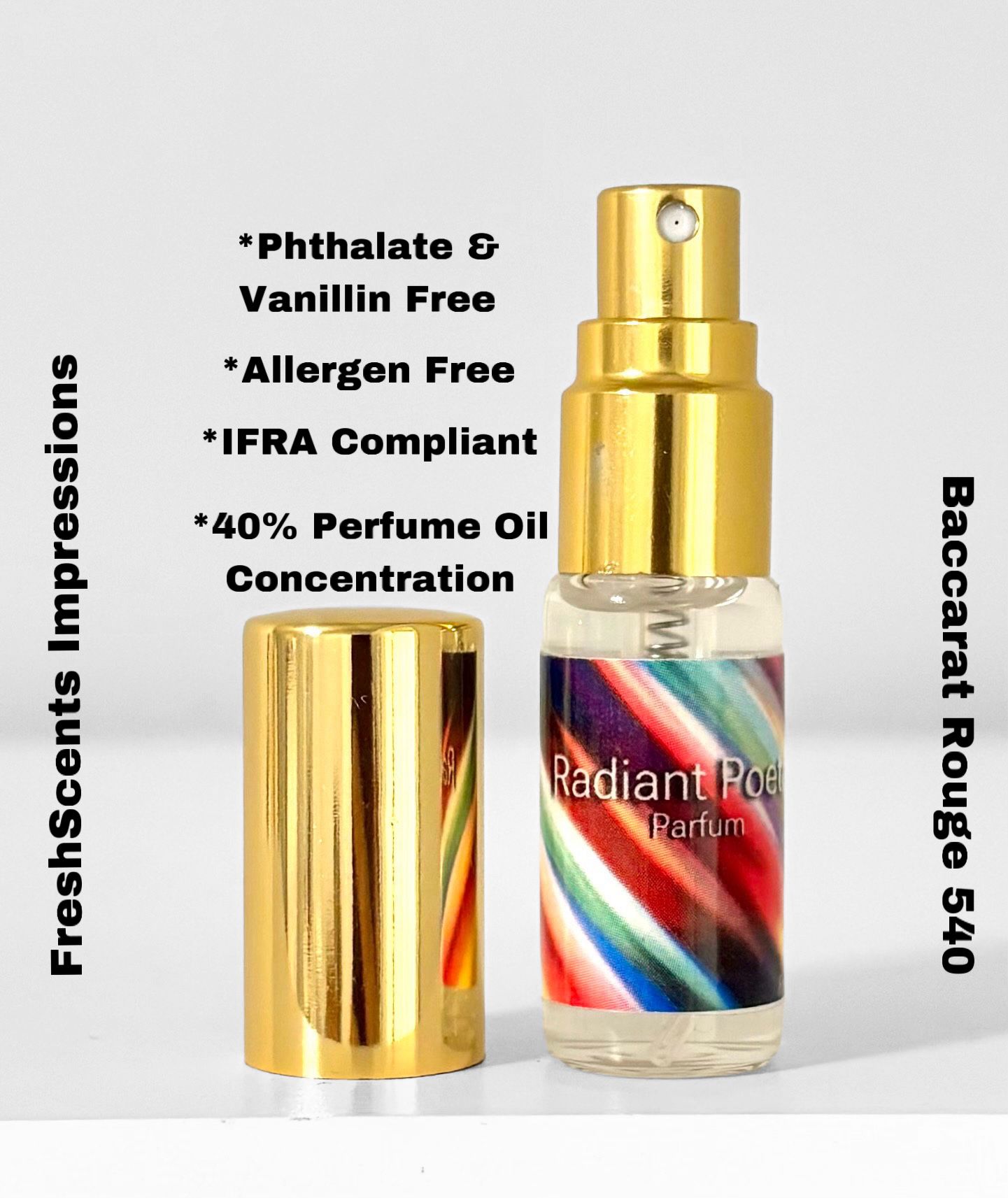 Radiant Poetry : Compare to Kurkdjian Baccarat Rouge 540 40% Oil Perfume