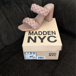 Madden NYC Double Strap Pink Women’s Heels