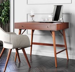Mid-Century Solid Wood Desk