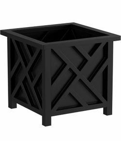 black planter box