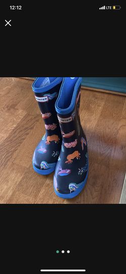 Hunter Kids' First Sea Creature Rain Boots  12/13