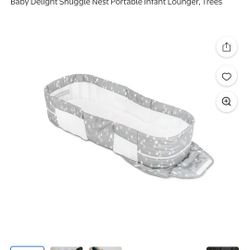 Baby Delight Portable Infant Baby Bassinet Gray