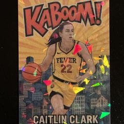 Caitlin Clark Kaboom! Custom Novelty Card Cracked Ice