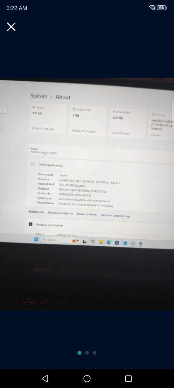 ASUS ROG Strix  G531GT Gaming Laptop 