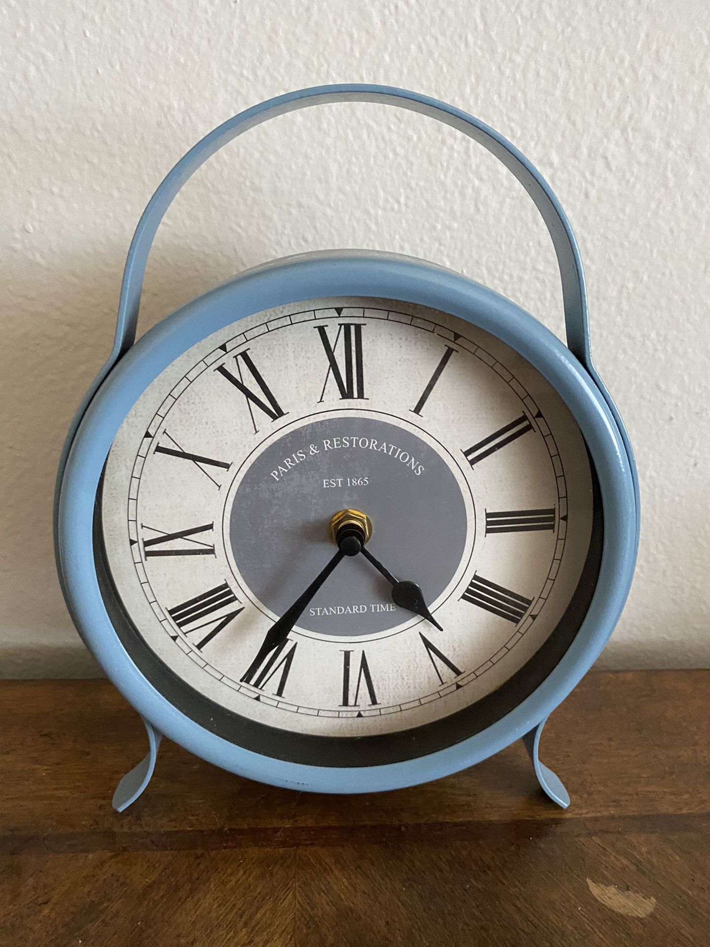 Paris & Restorations Est 1865 Table Clock New