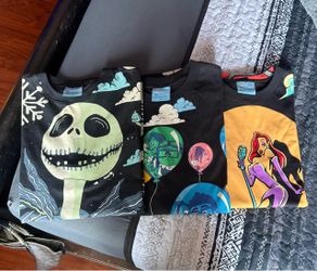 The Shirt Farm, $50 Each, Pixar UP, Jessica Rabbit, Jack Skeleton, Used Once Great Condition, Read description and see all  pictures.