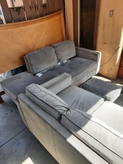 2 PEICE COUCH PLUS OTTOMAN