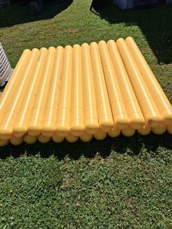 Plastic bollards 5 in  in dia x 5ft 8 in tall