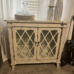 Cream rustic cabinet