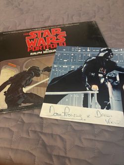 Vintage Star Wars pictures un opened with a autograph